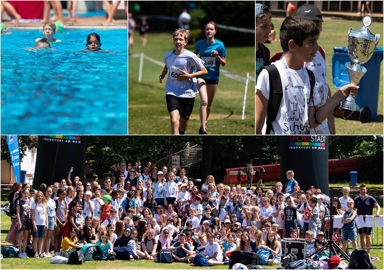 Swim & Run es ist geschafft! Ziehenschule Gymnasium der Stadt